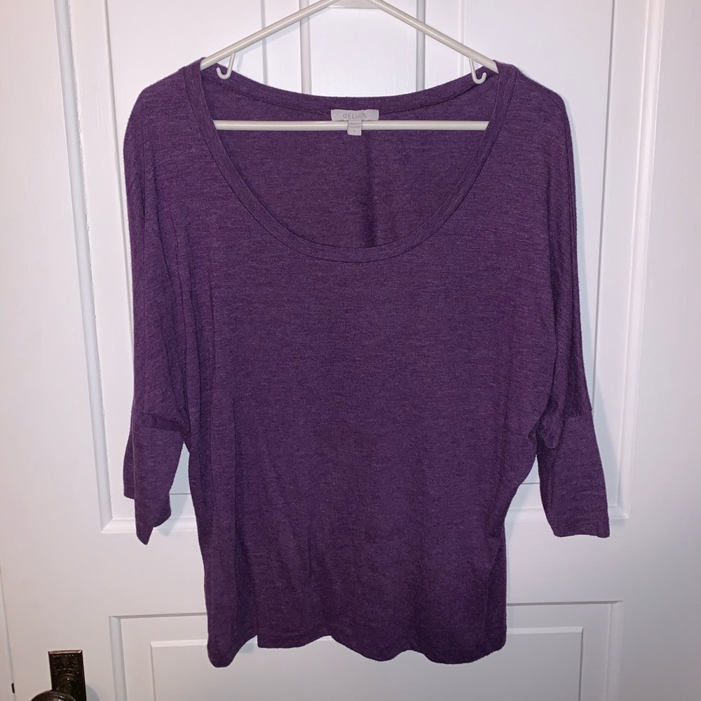 Purple 3/4 Top